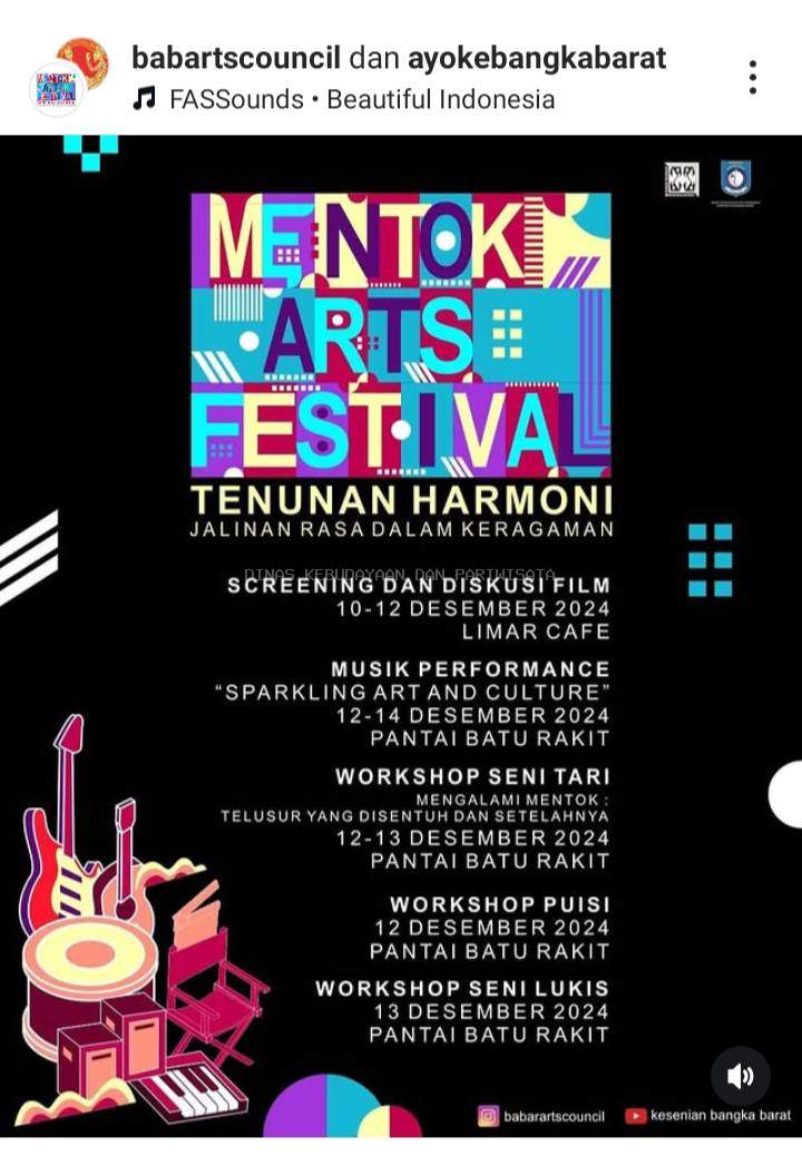 Mentok Arts festival 2024