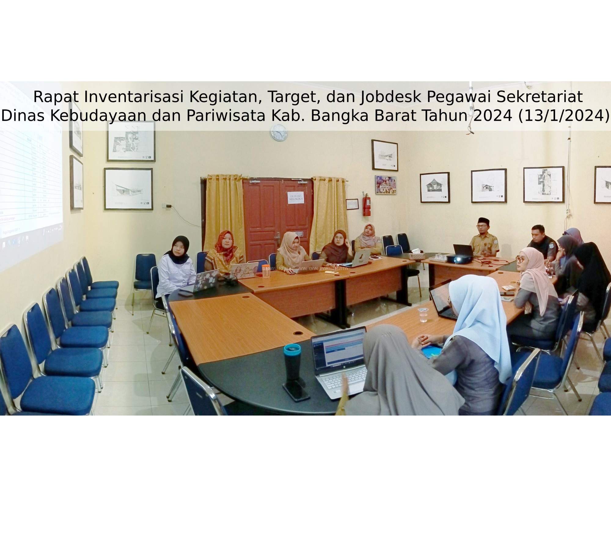 Rapat Sekretariat Dinas Kebudayaan dan Pariwisata Kabupaten Bangka Barat