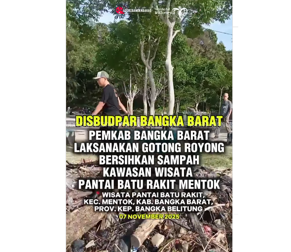 Gotong Royong Membersihkan Kawasan Wisata Pantai