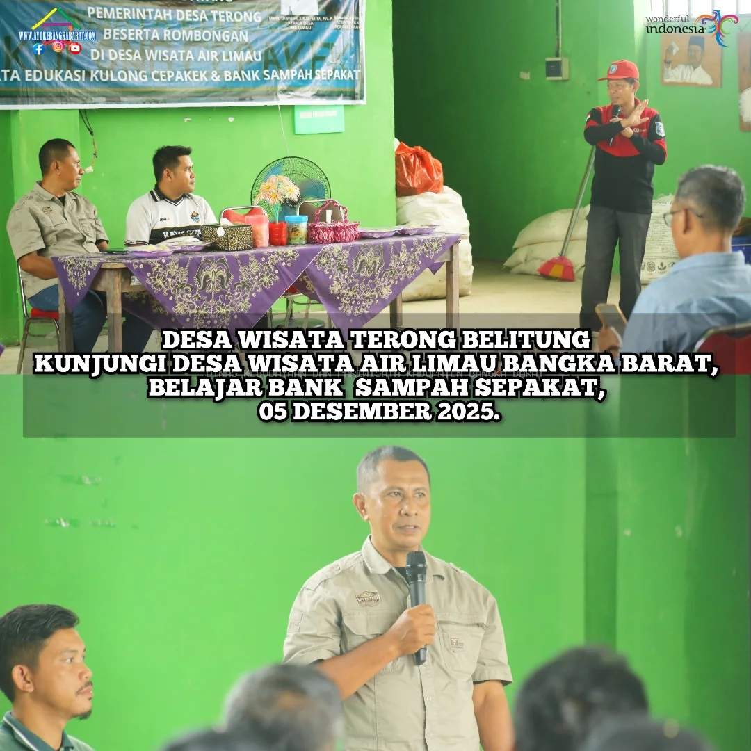 Desa wisata Terong Belitung kunjungi Desa Air Limau Bangka Barat