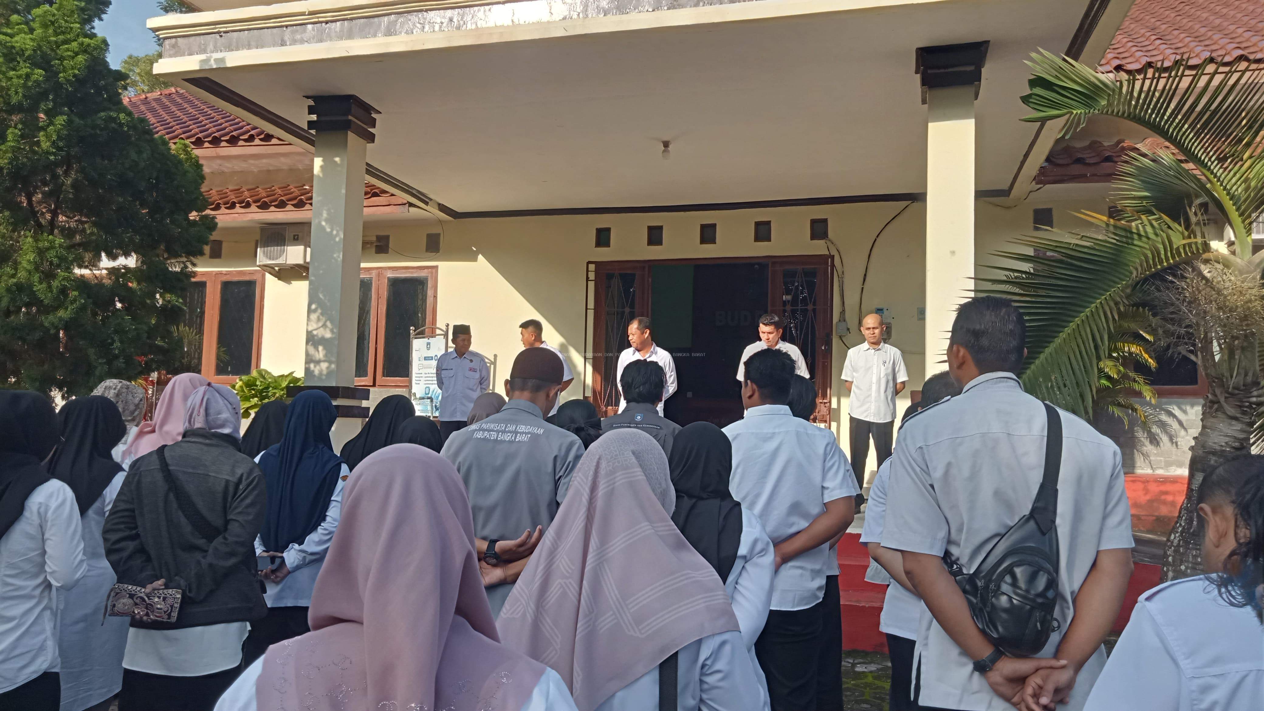 Apel Pagi Dihadiri 3 Pejabat Baru DISBUDPAR Kabupaten Bangka Barat