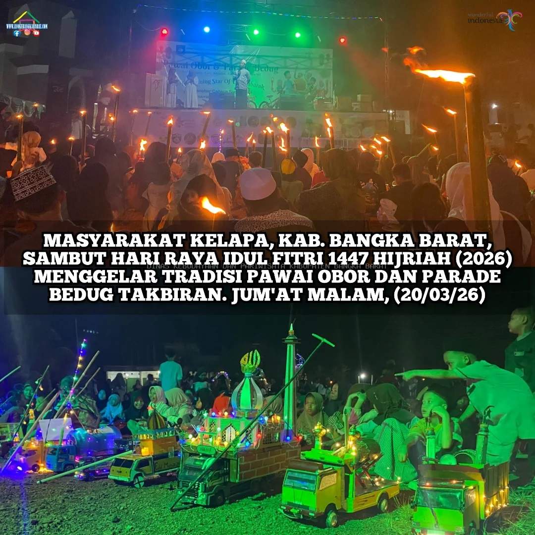 Tradisi Pawai Obor dan Parade Bedug Takbiran Kecamatan Kelapa