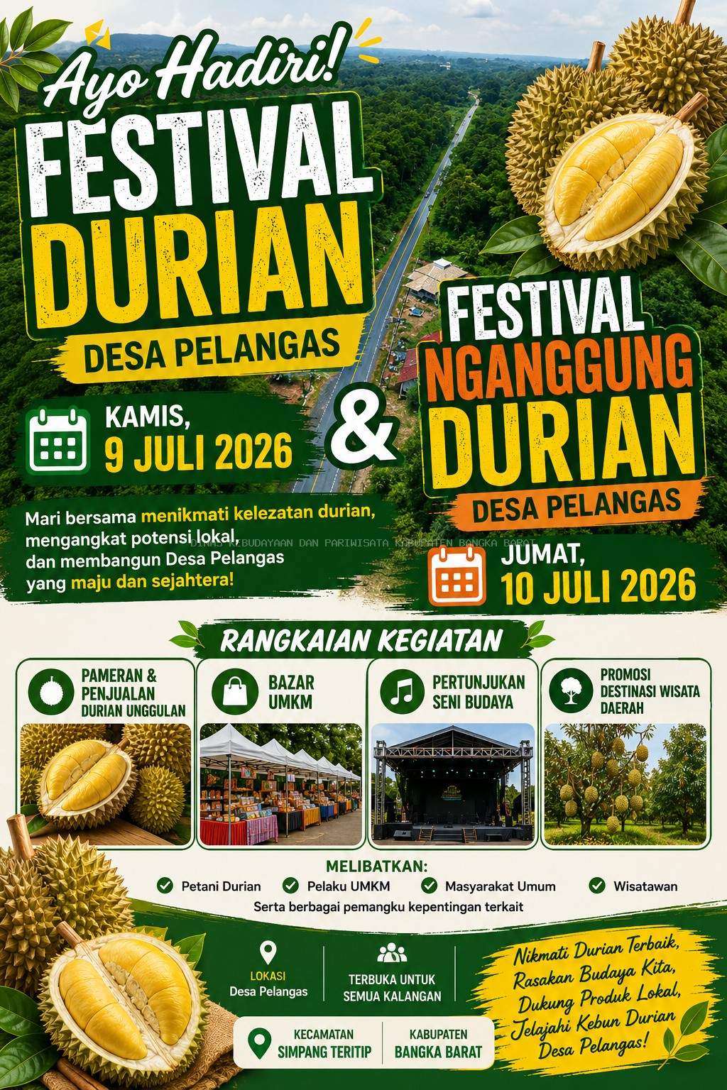 Festival Durian & Festival Nganggung Durian Desa Pelangas