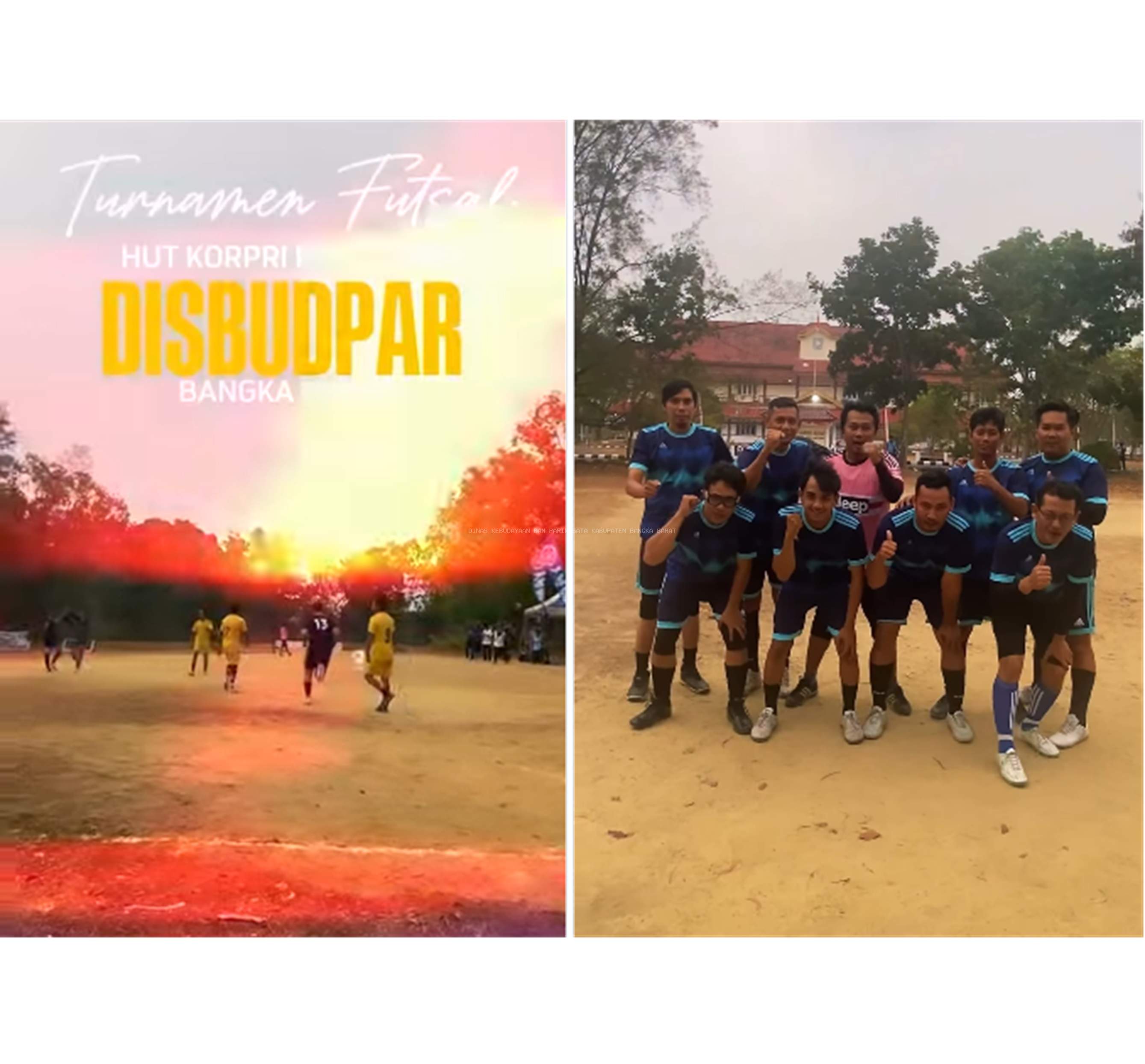 DISBUDPAR Kabupaten Bangka Barat Turut Berpartisipasi Mengikuti Lomba KORPRI Futsal