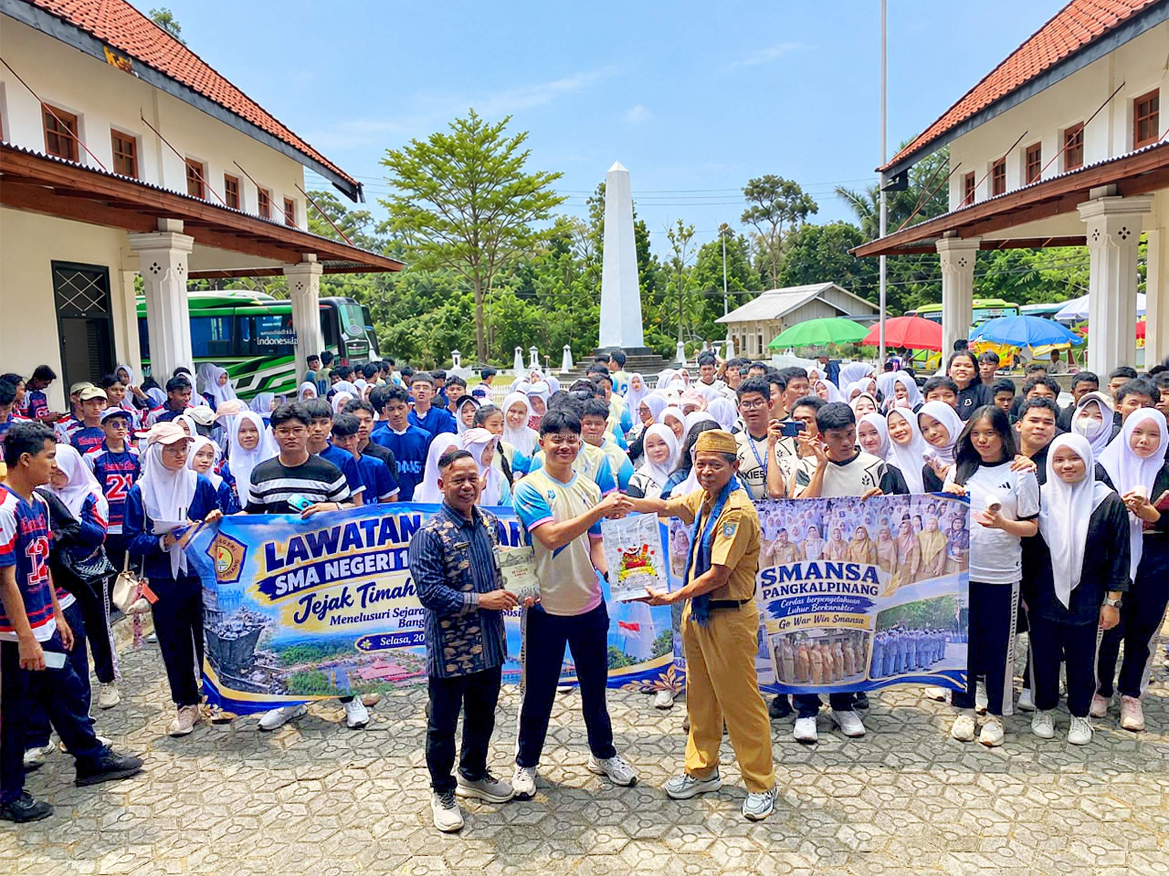 Lawatan Sejarah SMAN 1 Pangkalpinang Ke Situs Sejarah Mentok