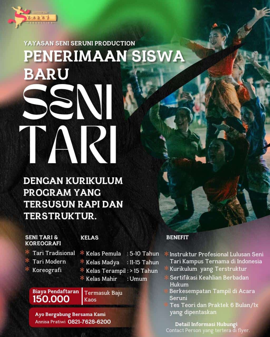 Penerimaan siswa baru seni tari